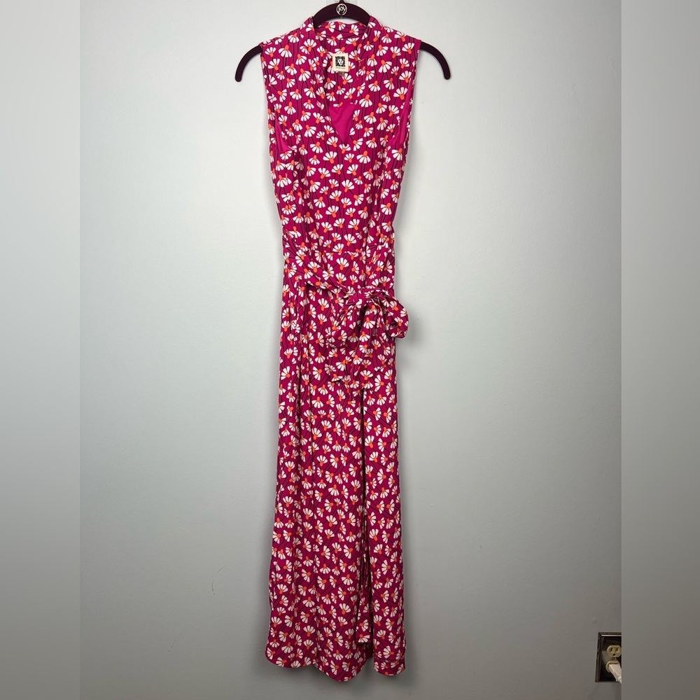 Anne Klein Hot Pink Floral Maxi Dress